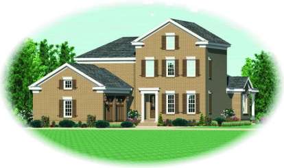 Traditional House Plan #053-01949 Elevation Photo