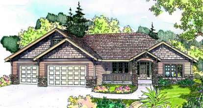 4 Bed, 2 Bath, 2396 Square Foot House Plan - #035-00307