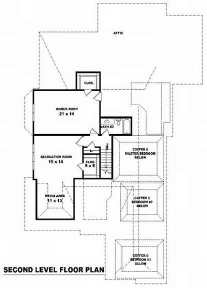 Floorplan 2 for House Plan #053-01960