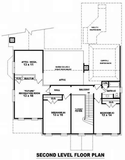Floorplan 2 for House Plan #053-01961