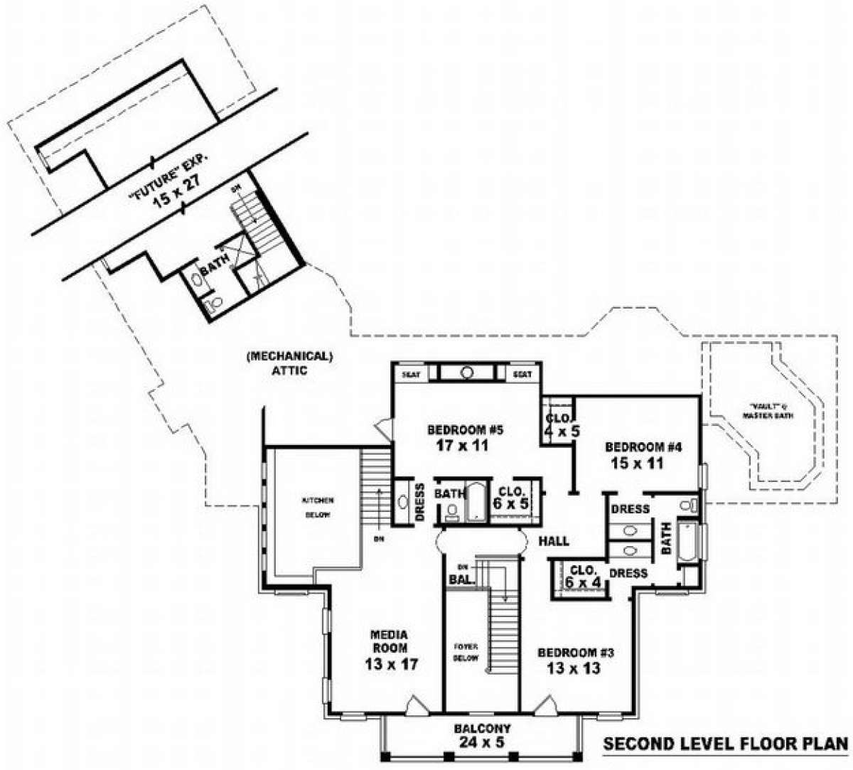 Floorplan 2 for House Plan #053-01965