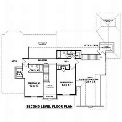 Floorplan 2 for House Plan #053-01968