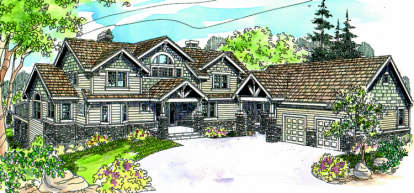 2 Bed, 3 Bath, 3653 Square Foot House Plan - #035-00308