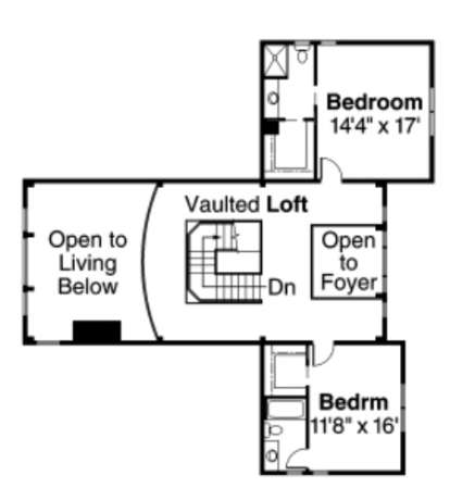 Floorplan 2 for House Plan #035-00308