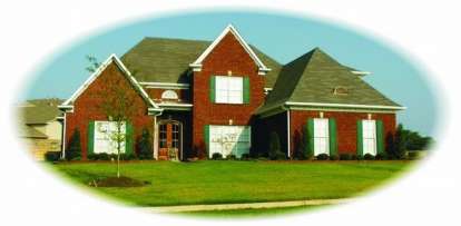 European House Plan #053-01976 Elevation Photo