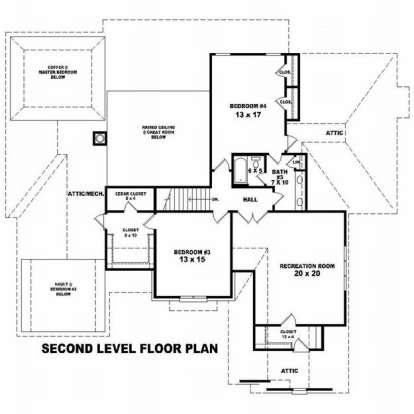 Floorplan 2 for House Plan #053-01977