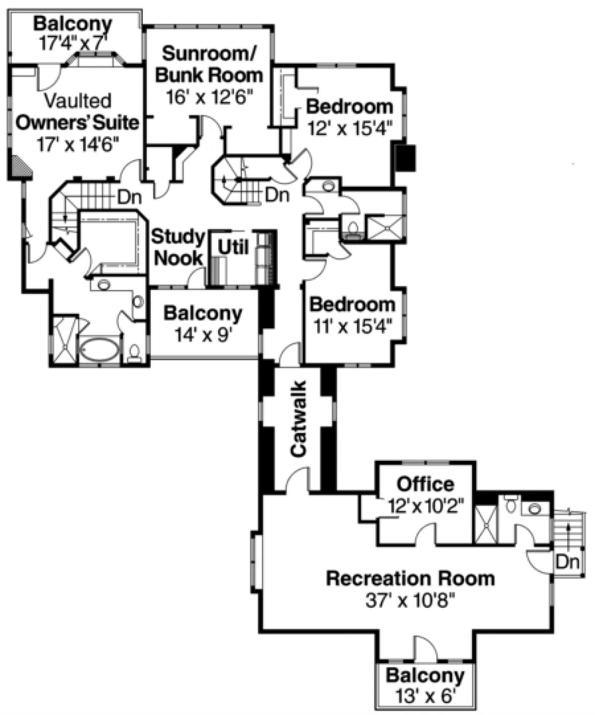 Floorplan 2 for House Plan #035-00309