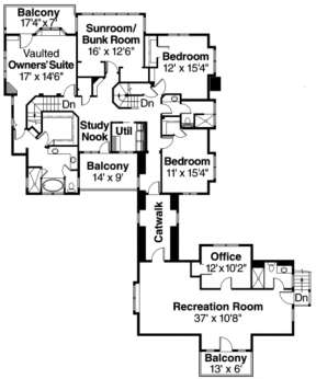 Floorplan 2 for House Plan #035-00309