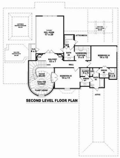 Floorplan 2 for House Plan #053-01981