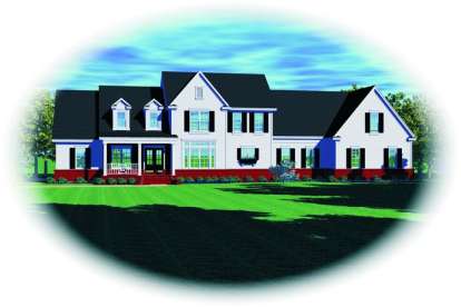Traditional House Plan #053-01985 Elevation Photo