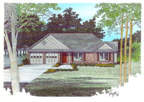 Traditional House Plan #036-00021 Elevation Photo