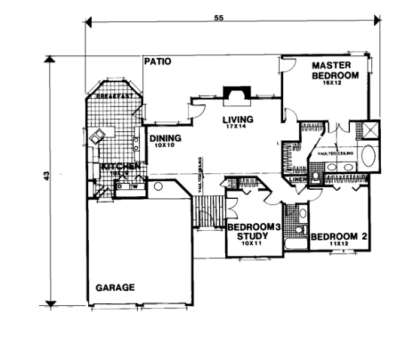 Floorplan for House Plan #036-00021