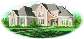 French Country House Plan #053-01991 Elevation Photo