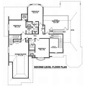 Floorplan 2 for House Plan #053-01992