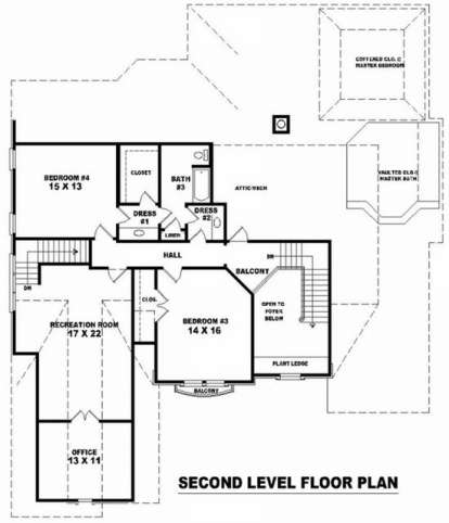 Floorplan 2 for House Plan #053-01995