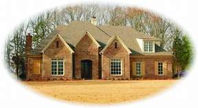French Country House Plan #053-01996 Elevation Photo