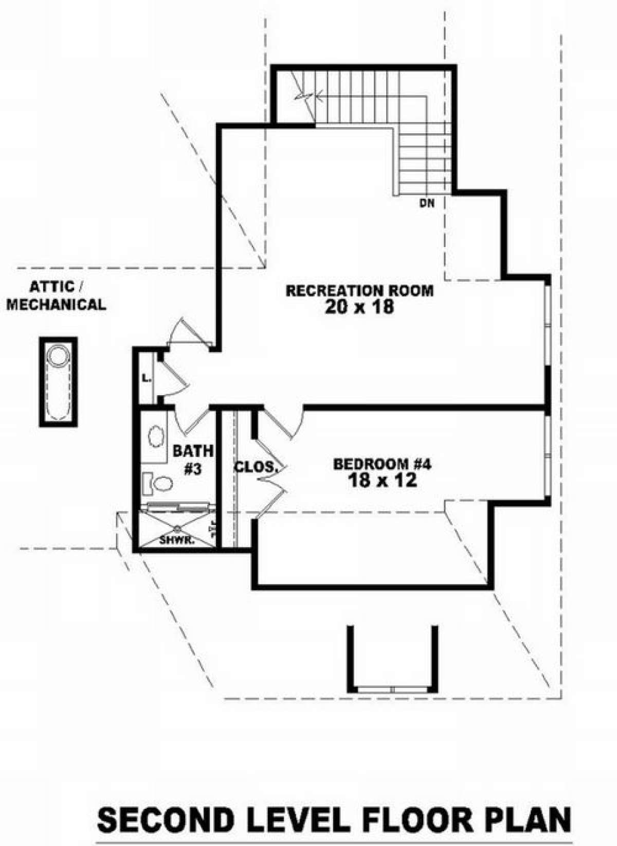 Floorplan 2 for House Plan #053-01997