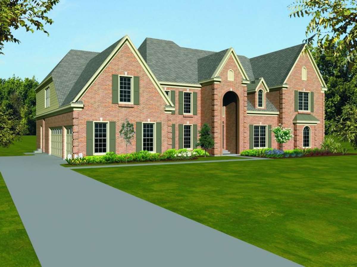 Traditional House Plan #053-01998 Elevation Photo