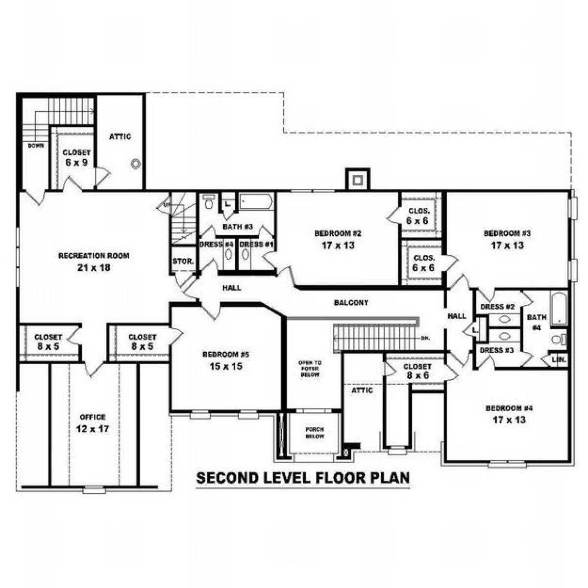 Floorplan 2 for House Plan #053-01998