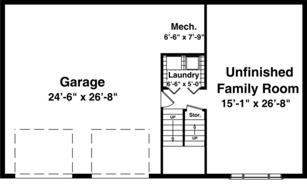 Floorplan 2 for House Plan #036-00022