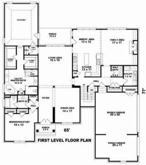 Floorplan 1 for House Plan #053-02001