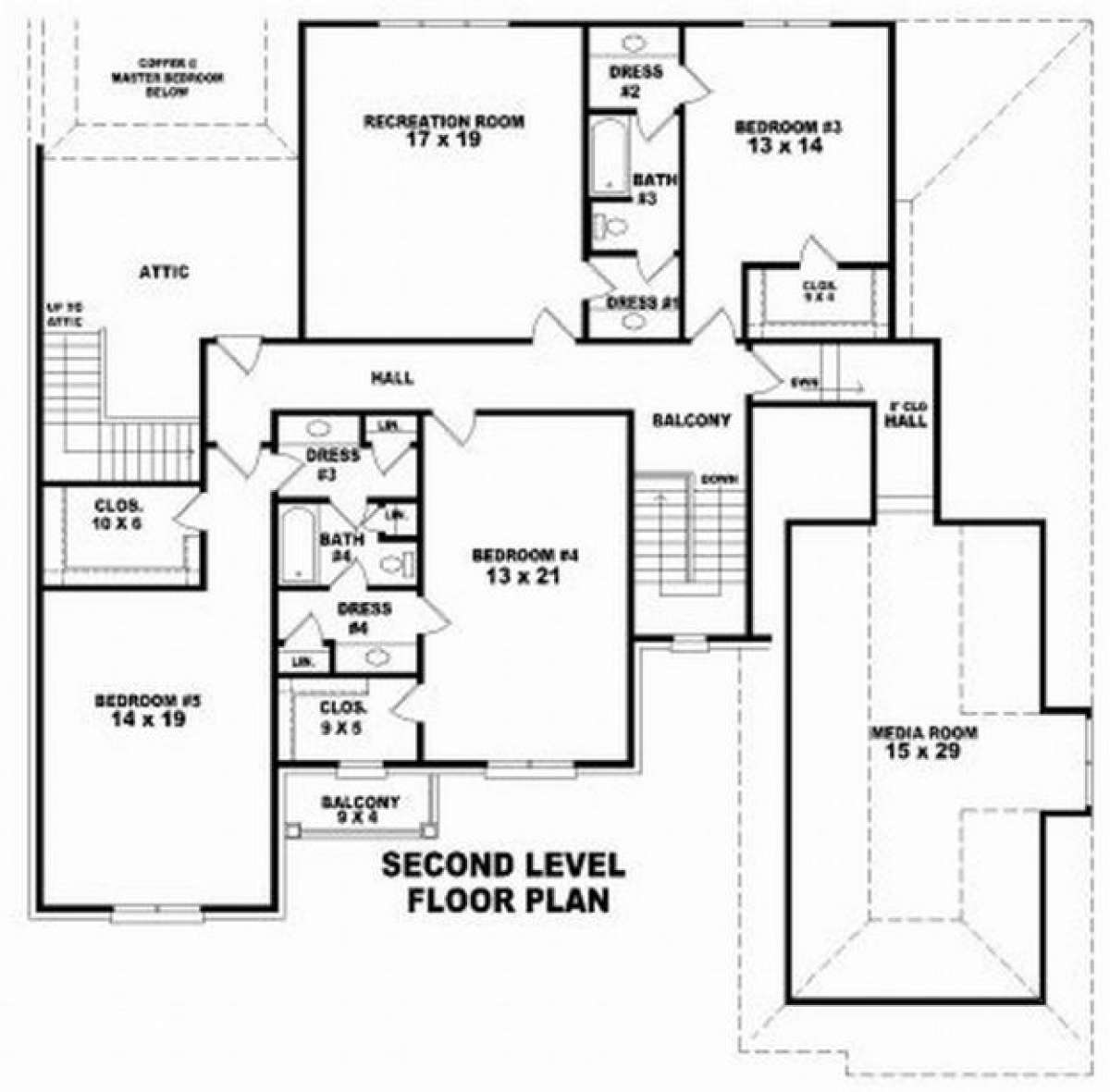 Floorplan 2 for House Plan #053-02003