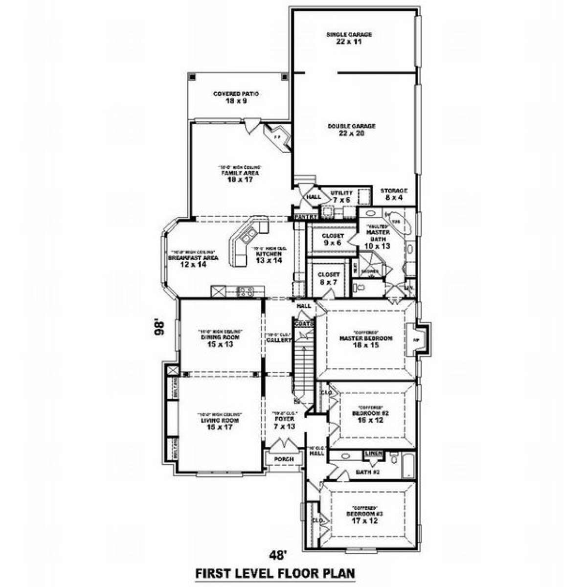 Floorplan 1 for House Plan #053-02006