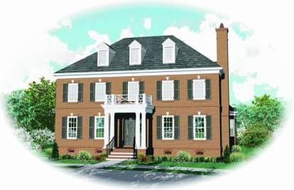 5 Bed, 4 Bath, 4403 Square Foot House Plan - #053-02009