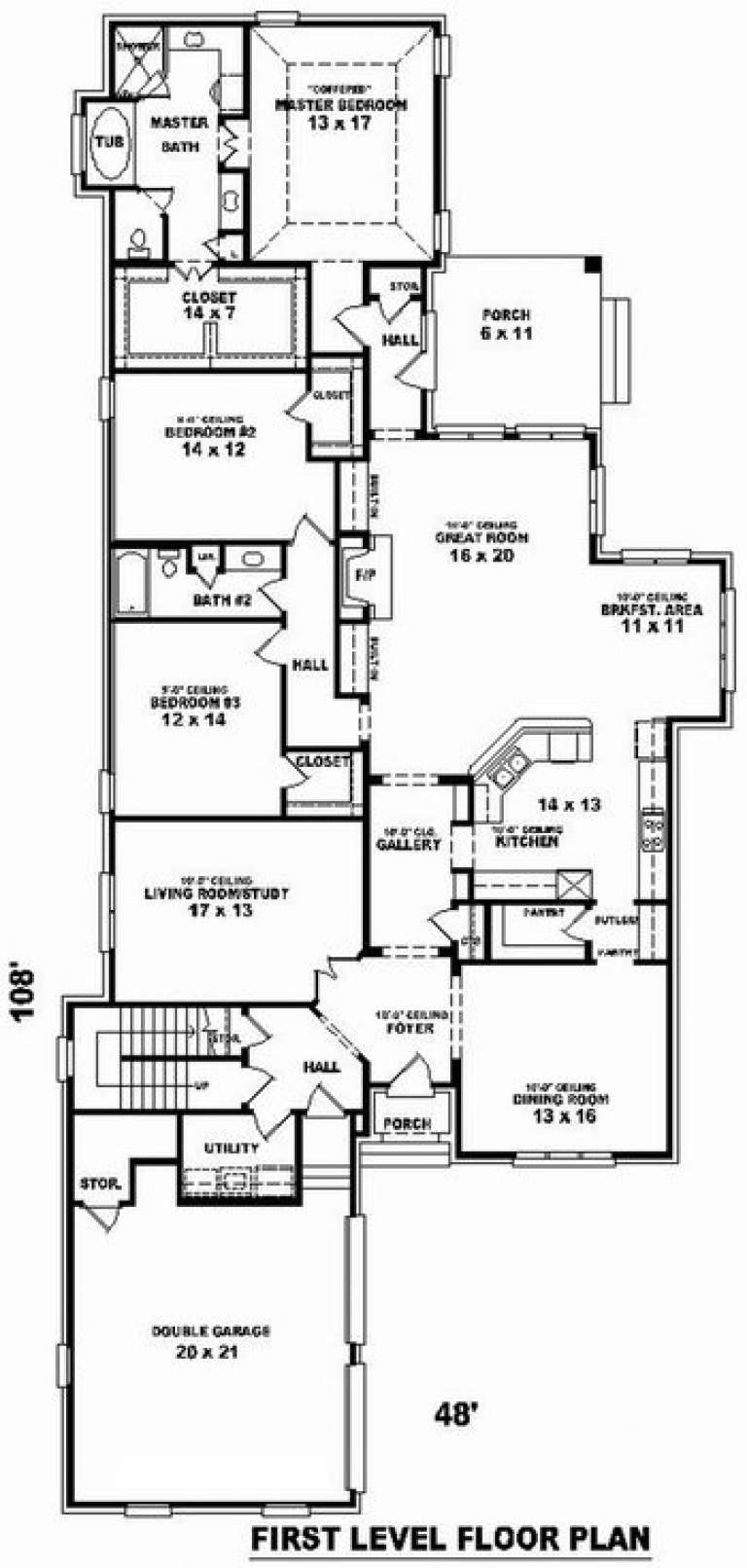 House Plan House Plan #9889 Drawing 1