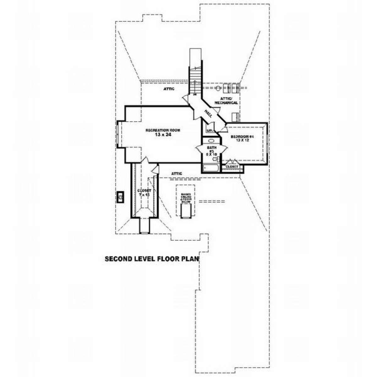 Floorplan 2 for House Plan #053-02022