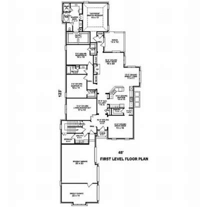 Floorplan 1 for House Plan #053-02025
