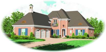 4 Bed, 3 Bath, 4209 Square Foot House Plan - #053-02029