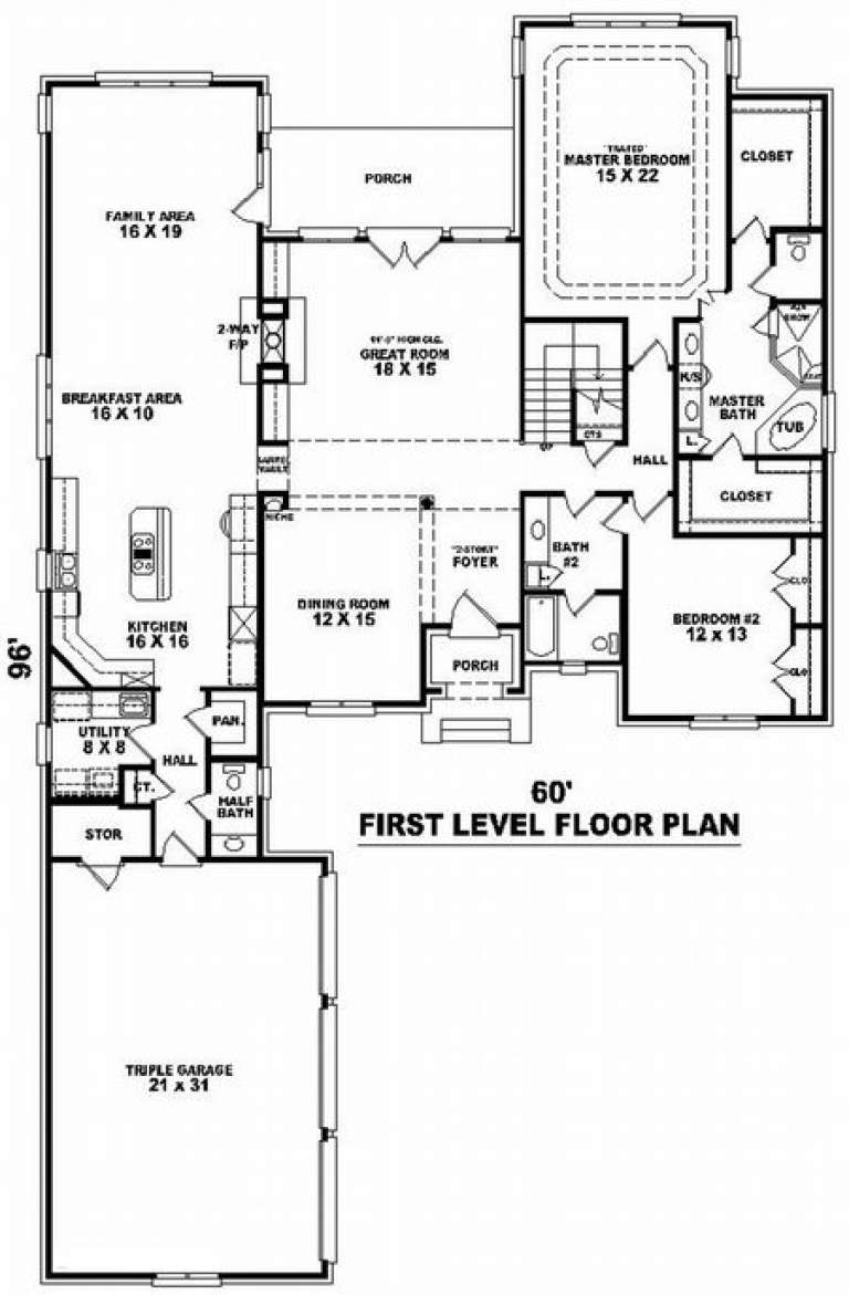 House Plan House Plan #9900 Drawing 1