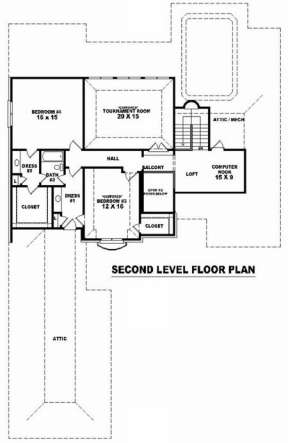 Floorplan 2 for House Plan #053-02029