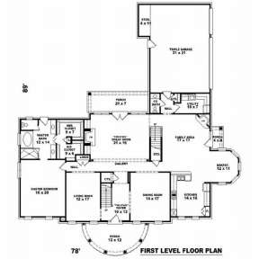 Floorplan 1 for House Plan #053-02030