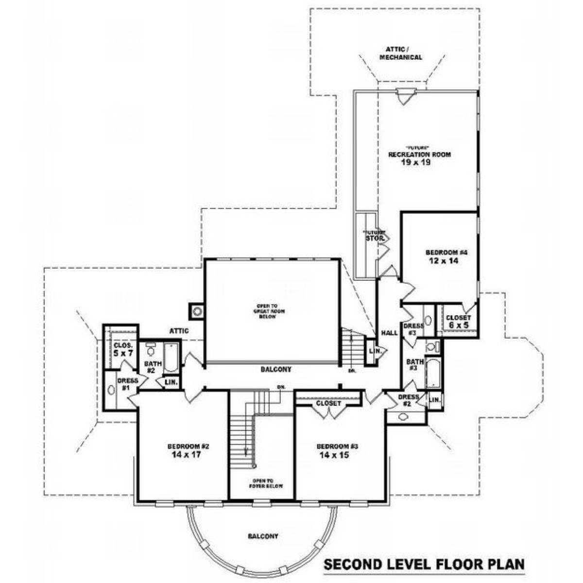 Floorplan 2 for House Plan #053-02030