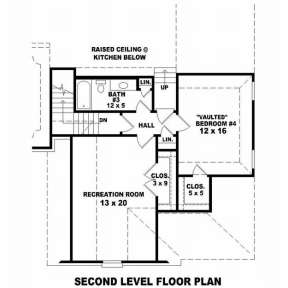 Floorplan 2 for House Plan #053-02032