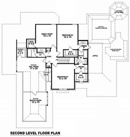 Floorplan 2 for House Plan #053-02033