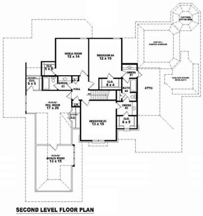 Floorplan 2 for House Plan #053-02033