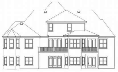 European House Plan #053-02034 Elevation Photo