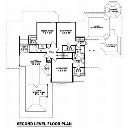 Floorplan 3 for House Plan #053-02034