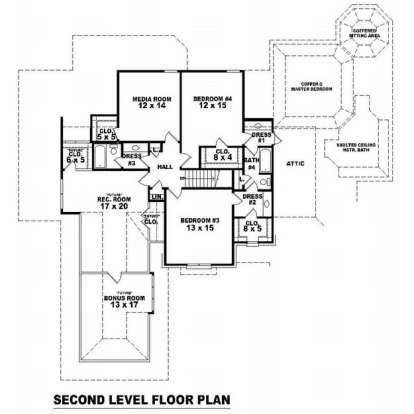Floorplan 3 for House Plan #053-02035