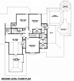 Floorplan 2 for House Plan #053-02036