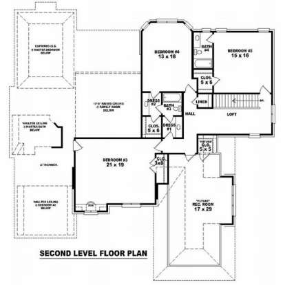 Floorplan 2 for House Plan #053-02039