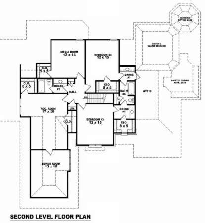 Floorplan 2 for House Plan #053-02042