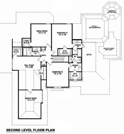 Floorplan 2 for House Plan #053-02042