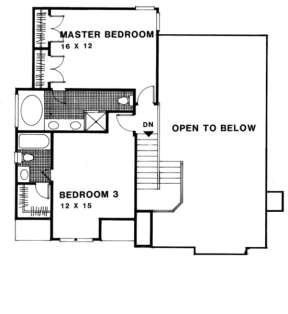 Second Floor for House Plan #036-00027