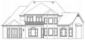 French Country House Plan #053-02051 Elevation Photo