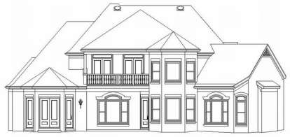 French Country House Plan #053-02051 Elevation Photo