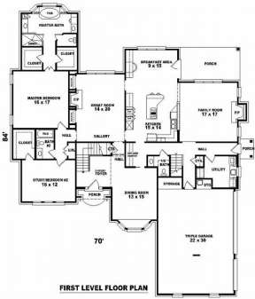 Floorplan 1 for House Plan #053-02053